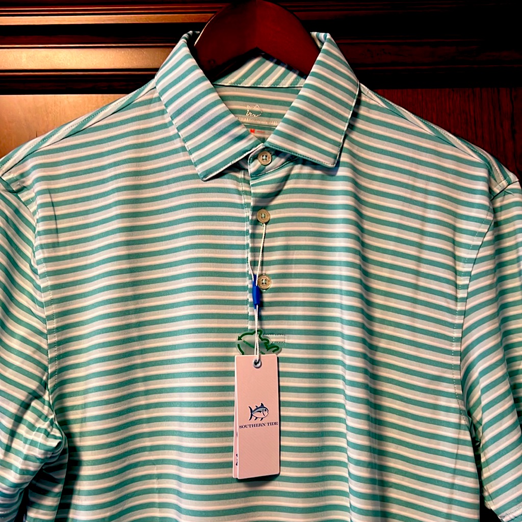 Brand New Southern Tide Quick Dry Fabric, Stretch,Uv Protection Luxury Golf Polo